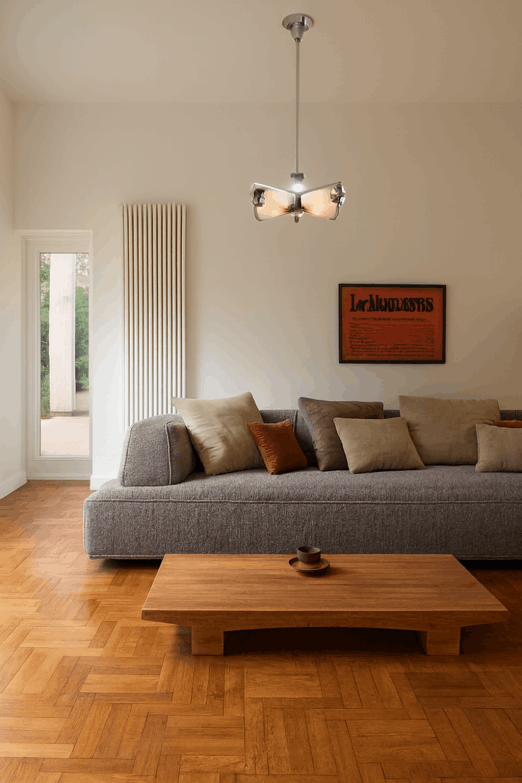Wizualizacja salonu — penthouse